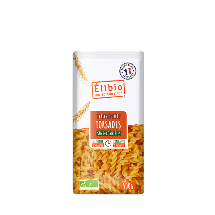 Torsades semi-complètes bio 500 g Fabrication France