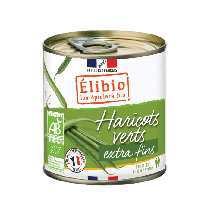Haricots verts bio 400 g Origine France
