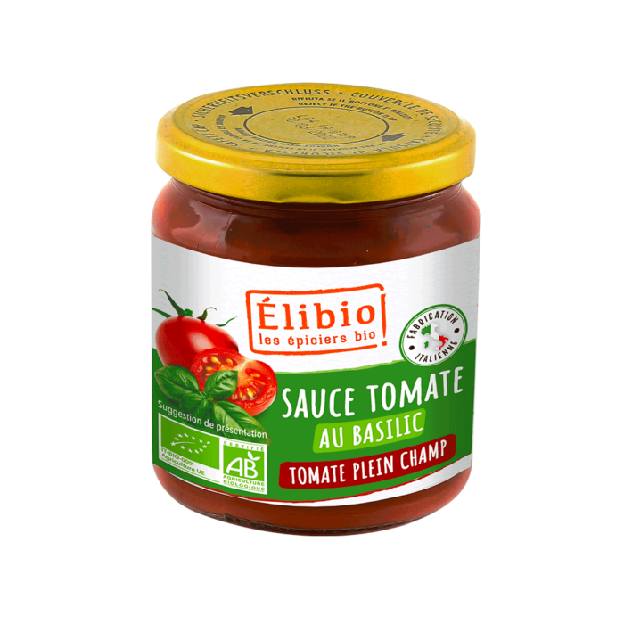 Sauce tomate au basilic bio 300 g Origine Italie