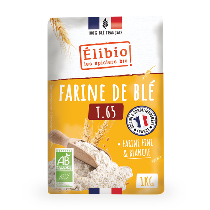 Farine de blé T65 bio 1 kg Origine France