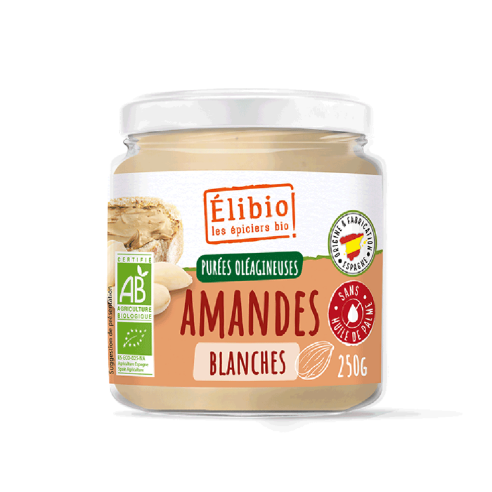 Purée d'amandes blanches bio 250 g Fabrication et Origine Espagne