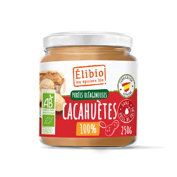 Purée de cacahuètes bio 250 g Fabrication Espagne
