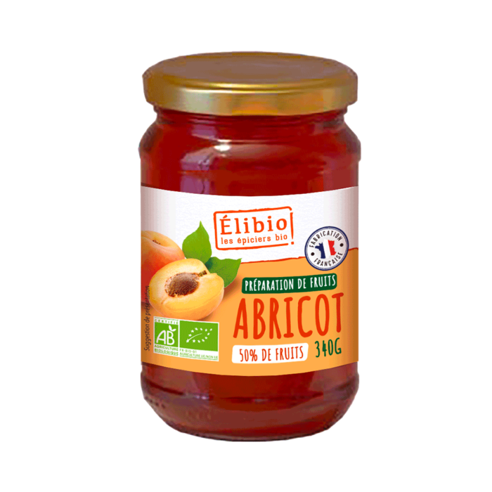 Préparation à l'abricot bio 340 g Fabrication France