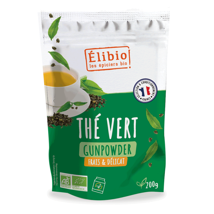 Thé vert Gunpowder bio 200 g Fabrication France