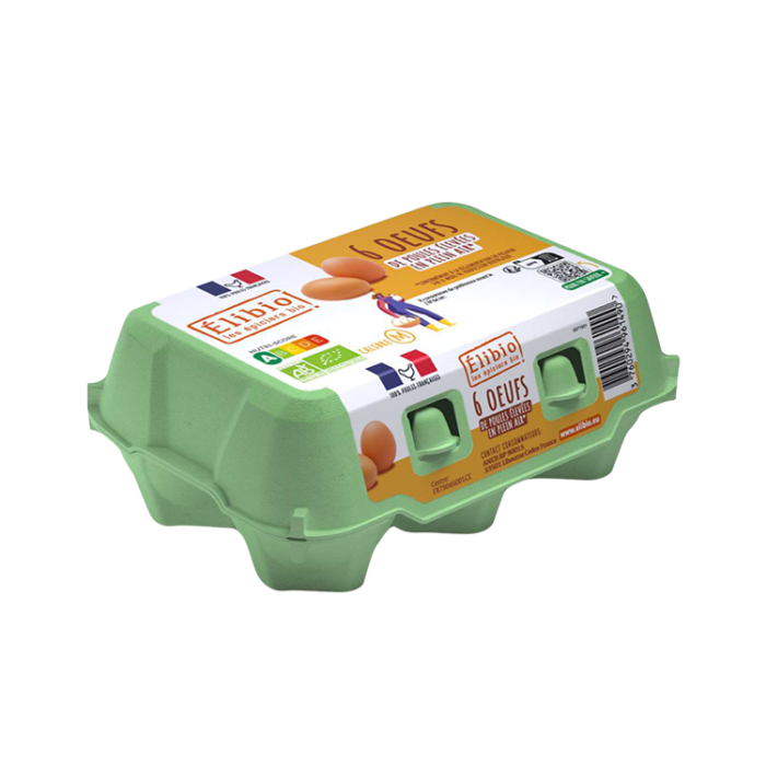 Œufs bio boîte de 6 Origine France