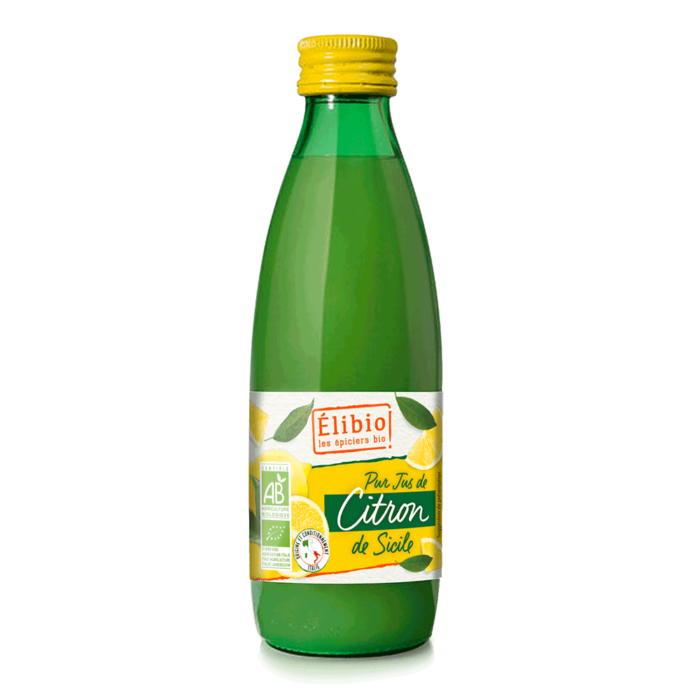 Jus de citron de Sicile bio 250 ml Origine Italie