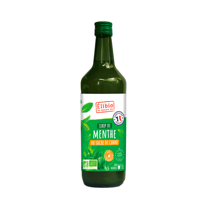 Sirop de menthe bio 1 L Fabrication France