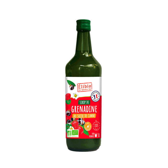 Sirop de grenadine bio 1 l Fabrication France