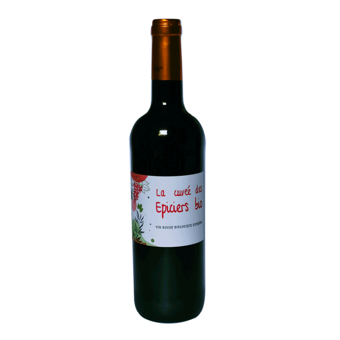 Vin rouge La Cuvée des Epiciers bio 75 cl Origine Espagne