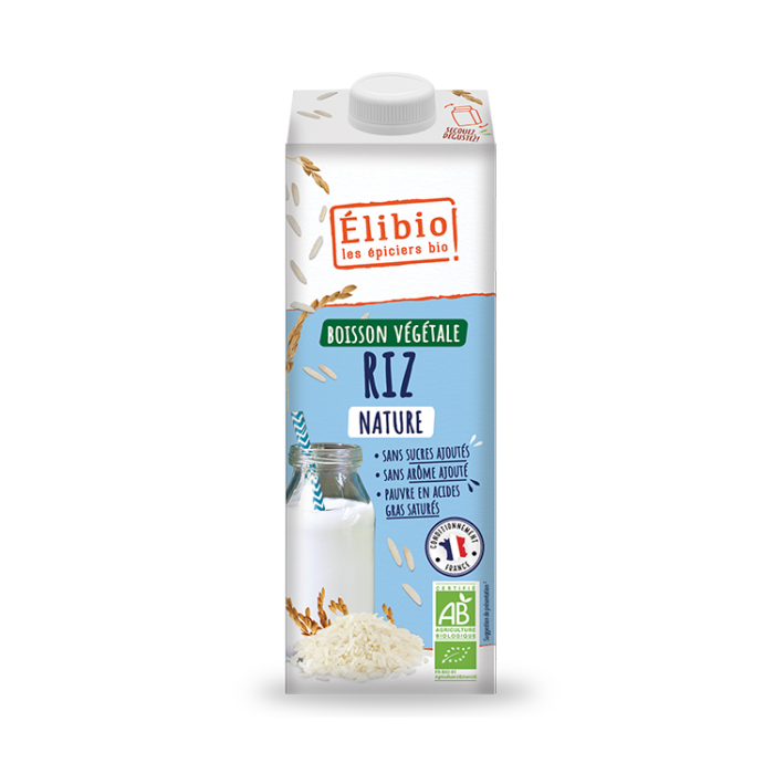 Boisson végétale riz nature bio 1 L Fabrication France