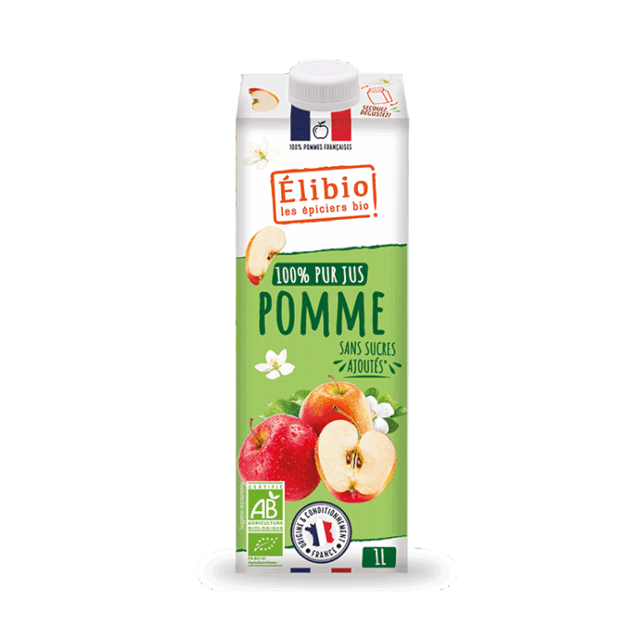 Jus de pommes françaises bio